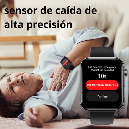 (Super Promozione) Orologio Intelligente con Misuratore di Glicemia, Frequenza Cardiaca, Funzioni Telefoniche e altro ancora